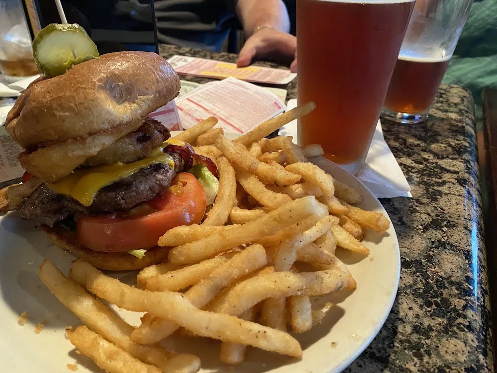BBQ Burger and Fries